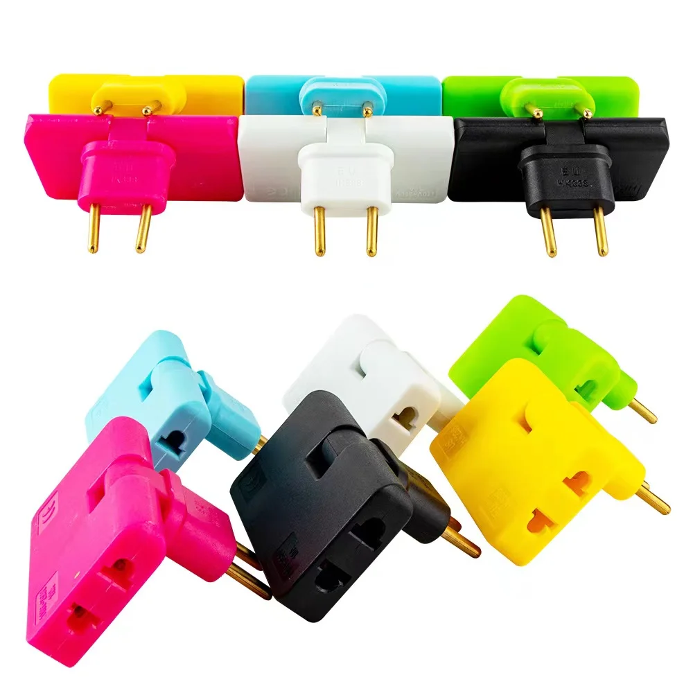Rotate Plug EU one in three 180 degree extension plug Rotatable Wall Power Socket 1 to 3 Way Outlet
