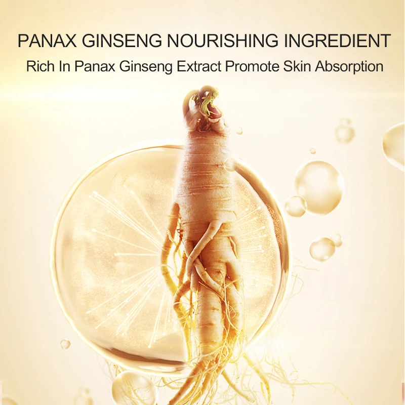 Best selling Ginseng Firm Anti-wrinkle Silk Facial Mask Hydrating Moisturizing Anti-aging Oil-control Skin Care Mask Oem