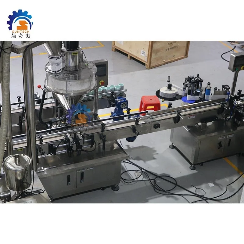 Vanilla Powder Glass Bottle Filling Machine Automatic Jar Packaging Filling And Capping Machine