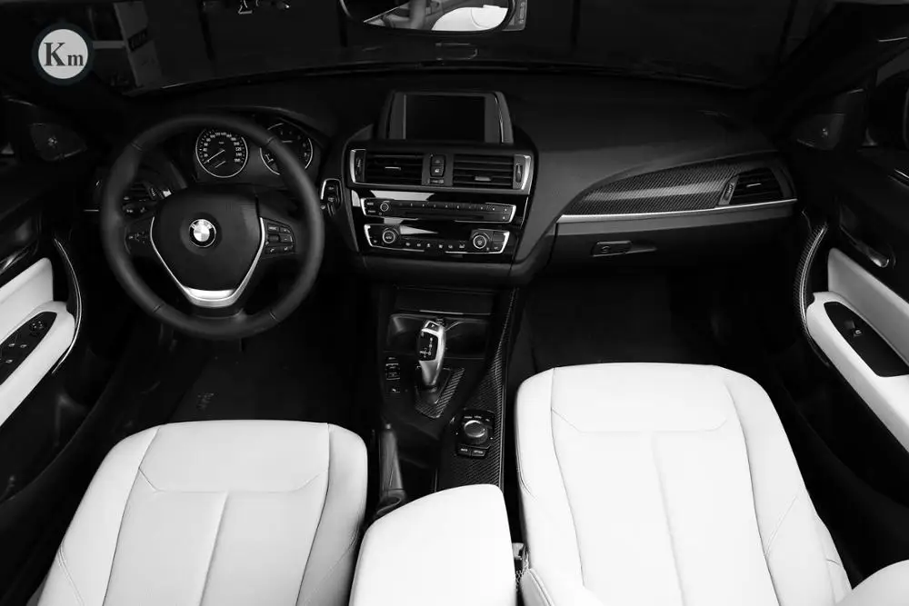 KM for carbon fiber  car interior parts car interior trim dashboard trim for BMW  F21 F22 F23  2012-2016  6pcs