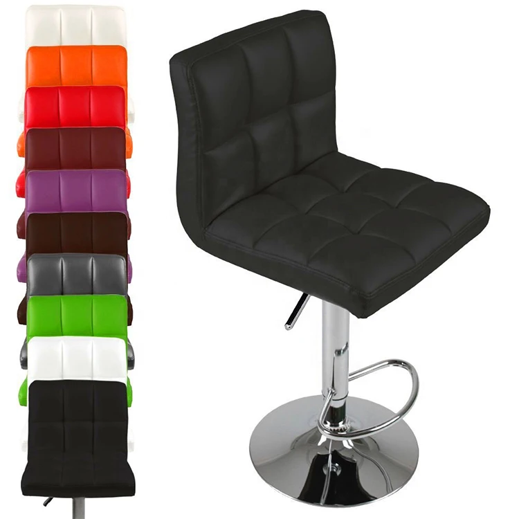 Height Adjustable Swivel Gas Lift Standing Metal Modern Lounge Furniture Bar Chair bar stool