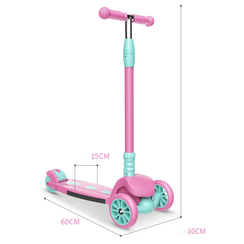 Folding children scooter three wheel kickboard scooter with pedal kids scooters for sale