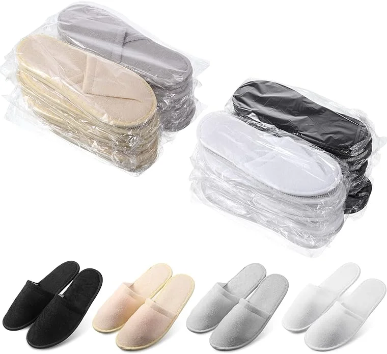 2024 Eco Friendly Disposable Hotel Slippers Hotel Spa Slipper Luxury Custom Disposable Slippers With Logo