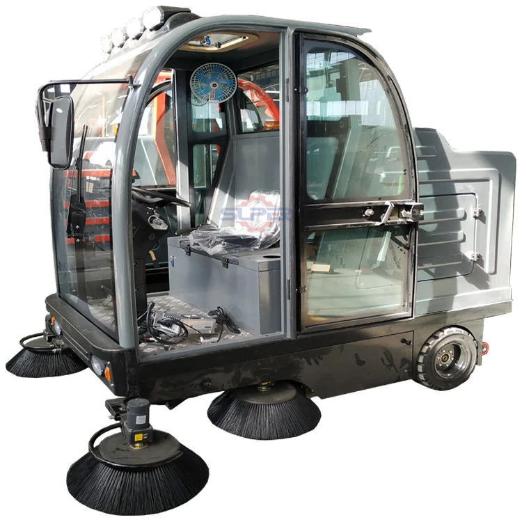 WSJ-1250 Electric Driving Type Sweeper Machine Floor Sweeper Industrial Ultrasonic Cleaner Provided United States Plastic Hotels