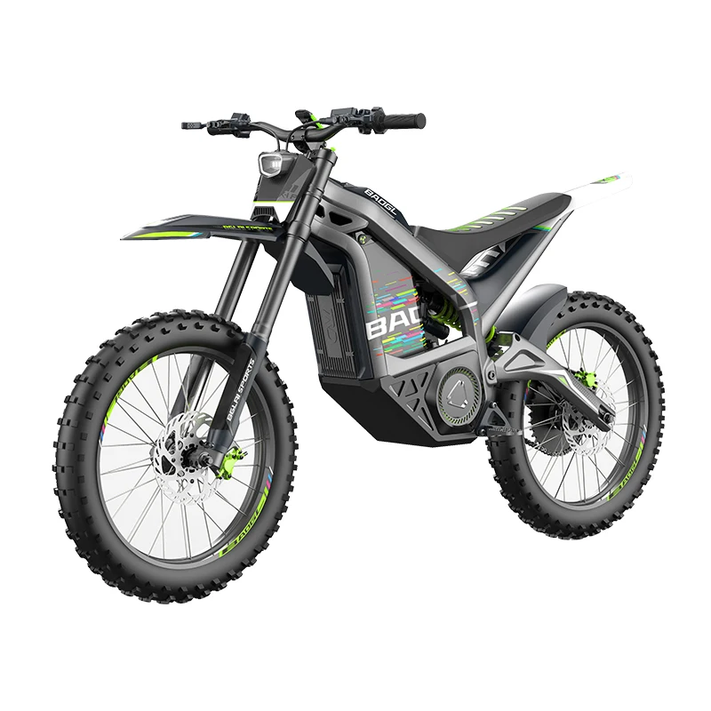 Two Wheels Pit Bike 72V Electric Motorbike 3000W Large Power 80KMH High Speed Electric Motorcycle with 30Ah Lithium Battery