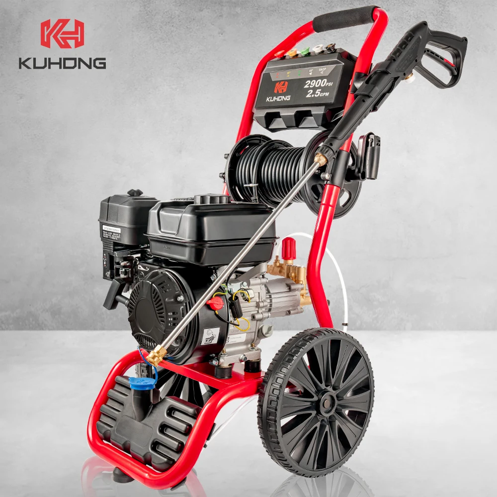 KUhong 2.5 gpm Petrol Jet Wash Pressure Washer 200 bar 3000psi Gasoline High Pressure Washer