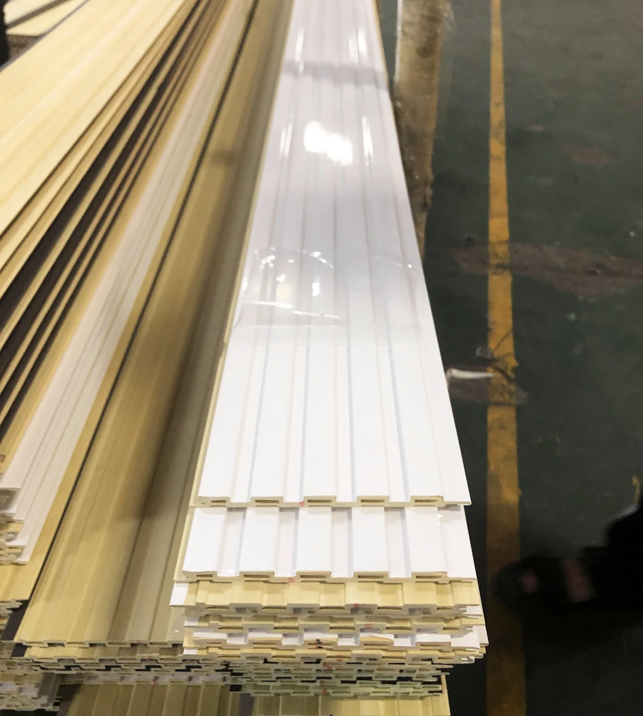 whole house design fashion modern style fluted wall sheet collocating with flat wall boards wpc wall panel