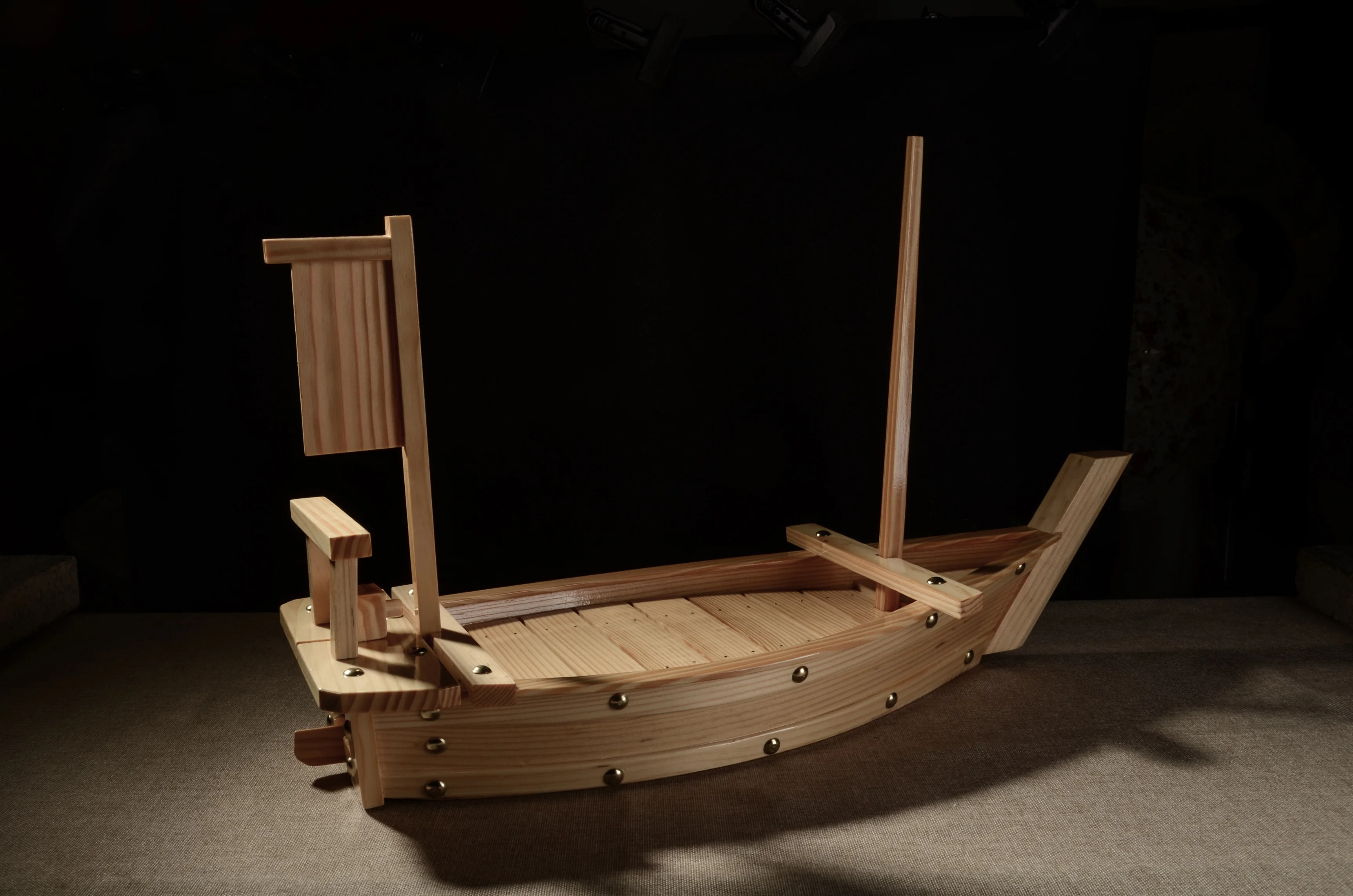 New product explosion handmade durable natural bamboo japanese sushi boats for restaurant sushi decoration