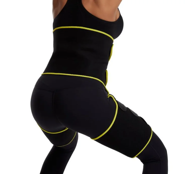 Adjustable Neoprene Sweat Waist Trainer Tummy Wrap Trimmer Belt High Butt Lifter Thigh