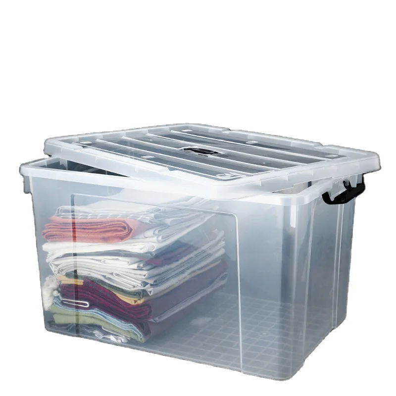 Good quality 10l stackable pp plastic storage boxes  plastic pp storage case bin container box with lid