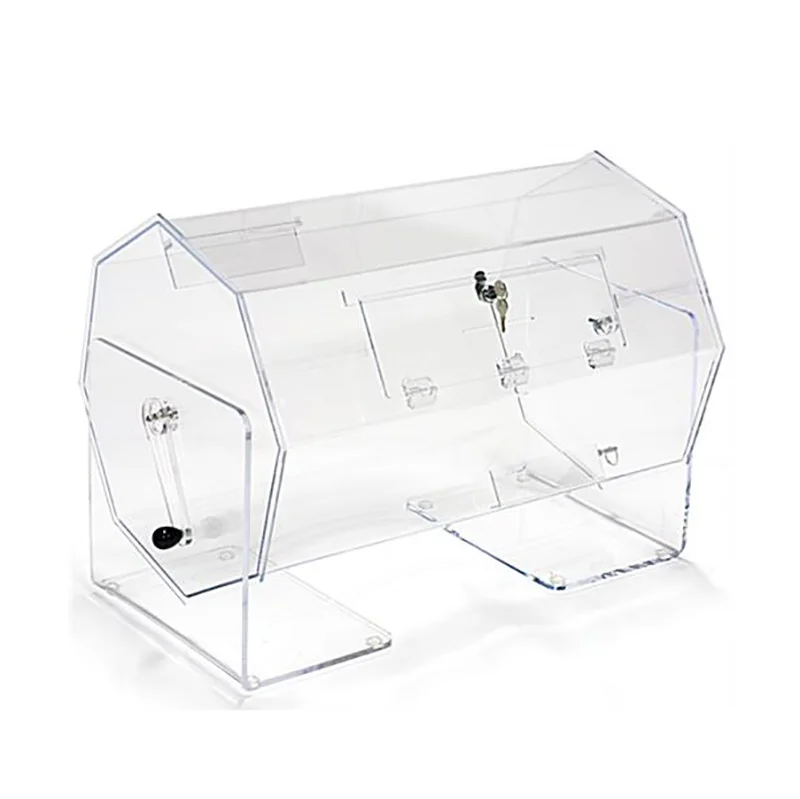 clear custom size acrylic raffle ticket drum raffle tickets drum large raffle drum