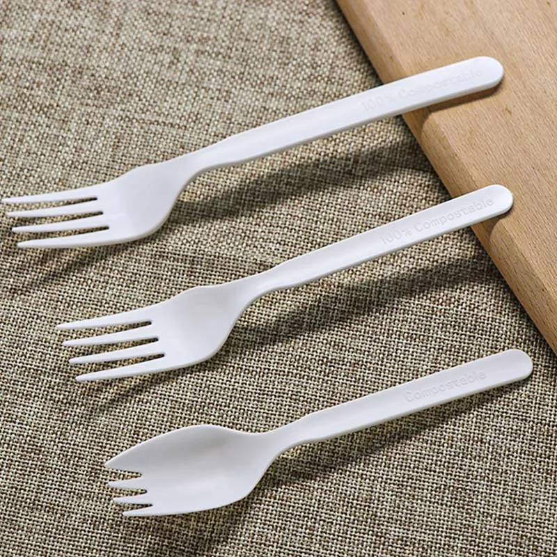Biodisposable Custom Airline Pla Flateware Cutlery Sets Individually Packaging Tableware Pla Cutlery For Party