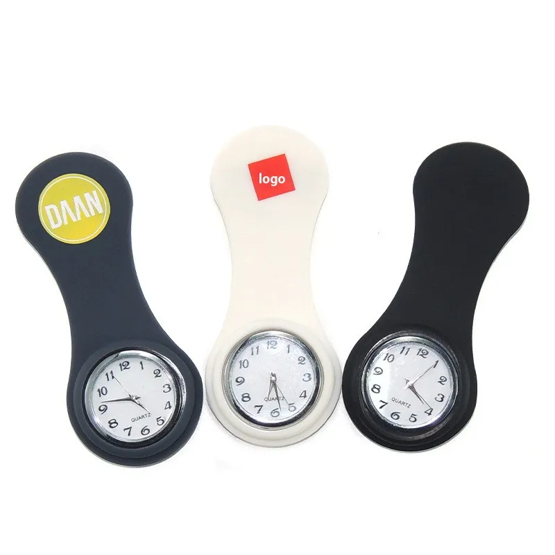 Promotional custom personalized gifts portable colorful silicone nurse watches wholesale
