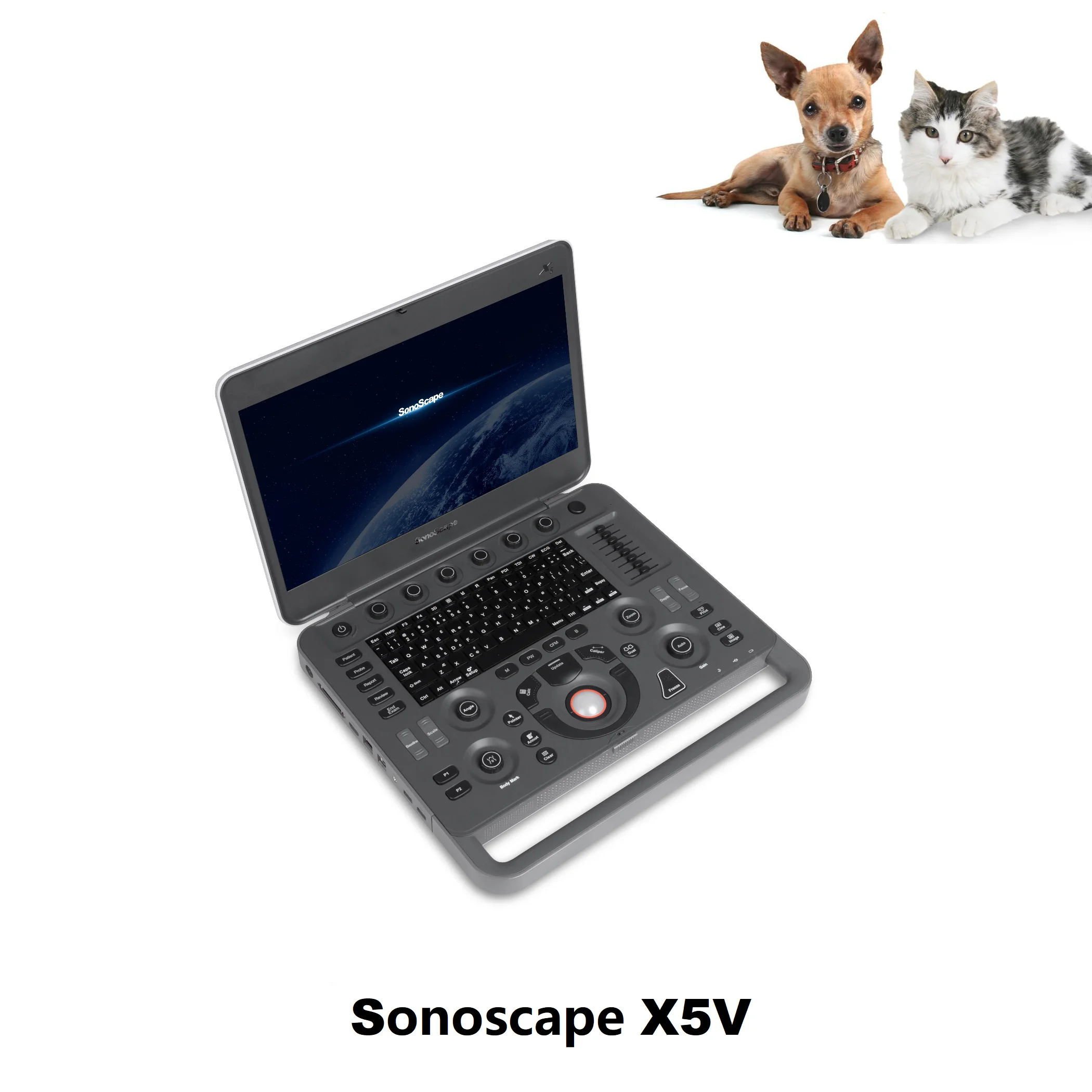 Sonoscape X5V Ecograph Laptop Color Veterinary Ultrasound For Horse dogs cats 15.6inch monitor CW PW