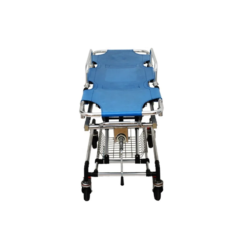High Strength Folding Ambulance Stretcher Dimension with Wheels