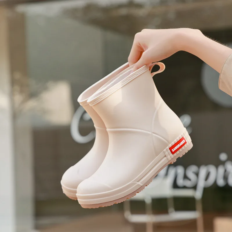 EVA Green Gumboots Portable Rain Boots Waterproof Boots Women Shoes Knee-high Cheap Shoes Ankle Boots For Men