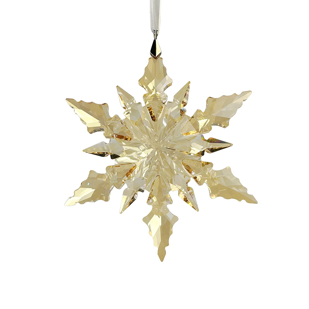 Dazzling crystal snowflake-shaped tree decoration hanging Christmas tree window ornament giveaway gift