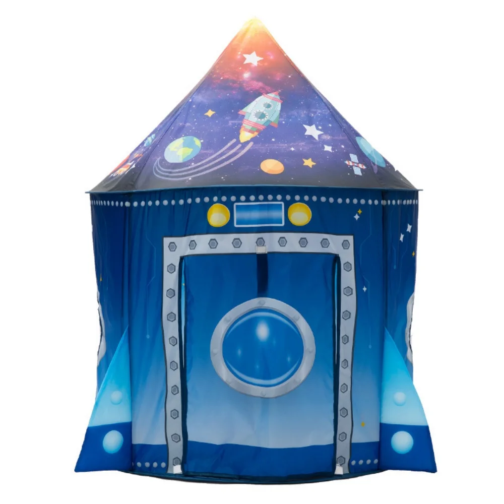 Rocket Ship Play Tent: Astronaut-Themed for Kids - Indoor/Outdoor Fun, Foldable, Party Toy