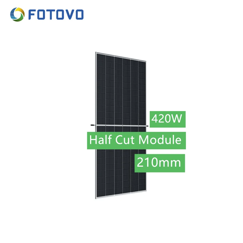 FOTOVO Splendid insulation performance 420w Half-cut Perc solar module lower cost mono-crystalline mono-facial panel