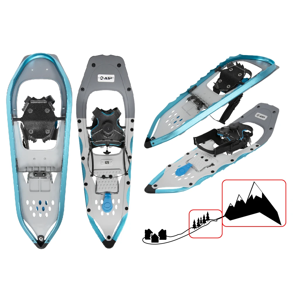 XTAP Hot selling OEM CE Hard Plastic Side Sawtooth Spin Binding Snowshoes Ski Wholesale