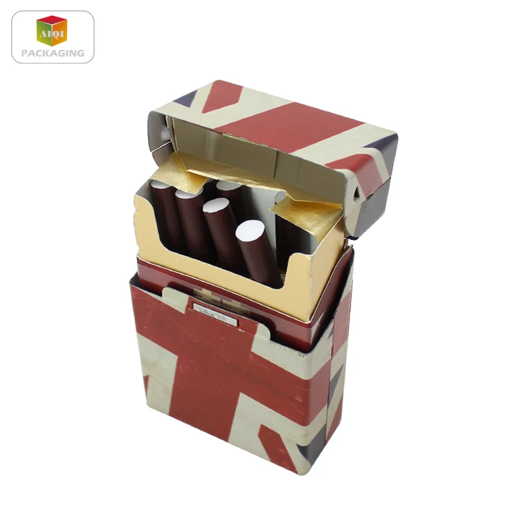 Hot sale tin cigarette box food grade Cigar tin case metal tobacco box