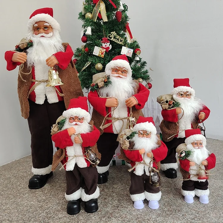 New Electric Santa Claus Toy Singing Santa Toy Christmas Decoration Supplies