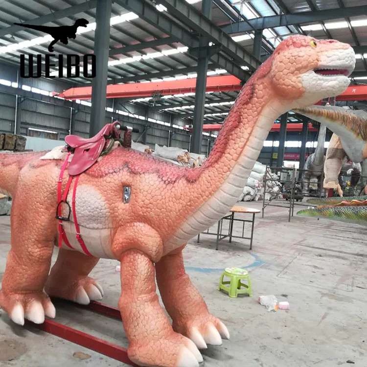 Amusement park popular realistic riding dinosaur