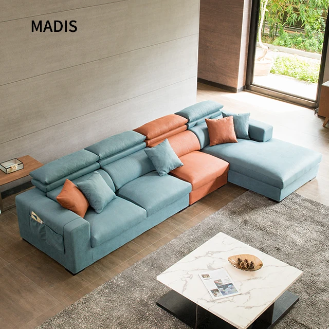 
Modern Sectional fabric Sofa Chinese Style Convertible Fabric Packing Modern Customizable Factory Provided couch 