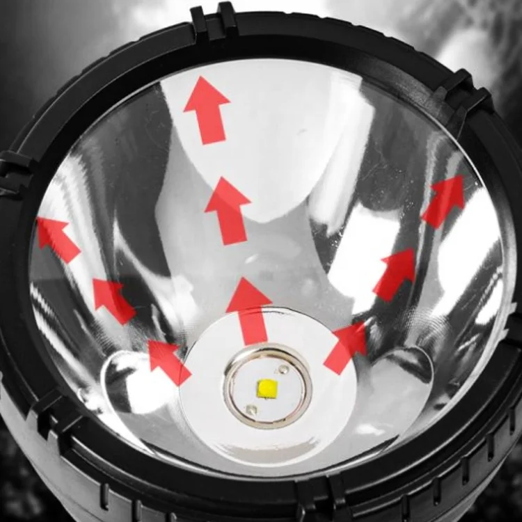 P50 P70 P90 Security Flash Light, Wholesaler Price USB Rechargeable Power Display Flashlight Long Range Rotatable Lamp