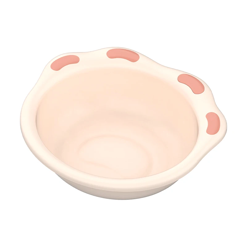 Cartoon Cat Paw Baby washbasin Portable Travel wash Basin Suitable for Kids and Infants Collapsible wash Basin