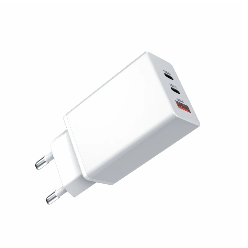EU Korea AU US Plug GAN PD 3.0 65W Charger Dual USB C Fast Wall Mounted Type C Quick Charger