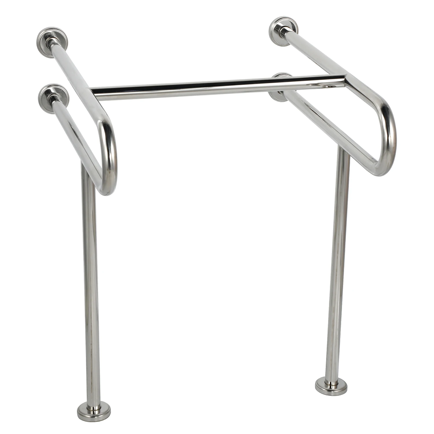Heavy Duty Medical Stand Alone Toilet Safety Rail Stainless Steel Safety Frame for Elderly Disabled