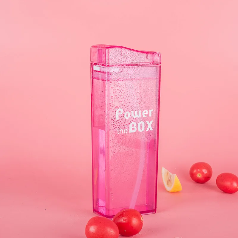 FX Water Bottle Kids Drinking Bottle BPA FREE Tritan Material Power In The BOX Children School Sports Juice Bottle With Straw