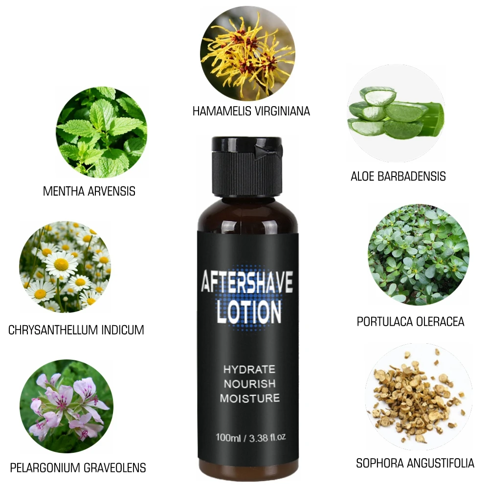 OEM Customized After Shave Cologne Fragrance Moisturizing aftershave lotion balm for men