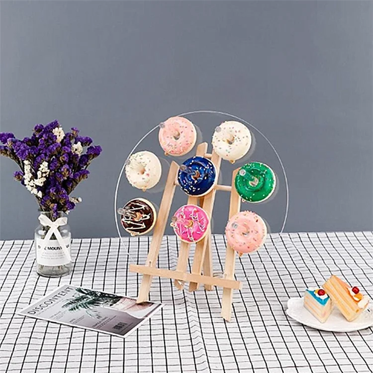 
Factory Wholesale Superior Quality Custom Clear Acrylic Donut Display Stands 