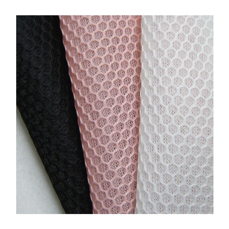 
HH-002 100% polyester sandwich stretch deck chair mesh fabric sports shoe making material 
