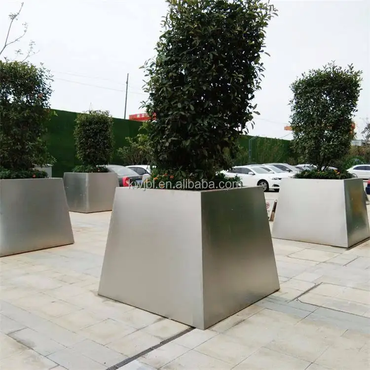 Stainless steel square Planter Stainless steel flower pots planters