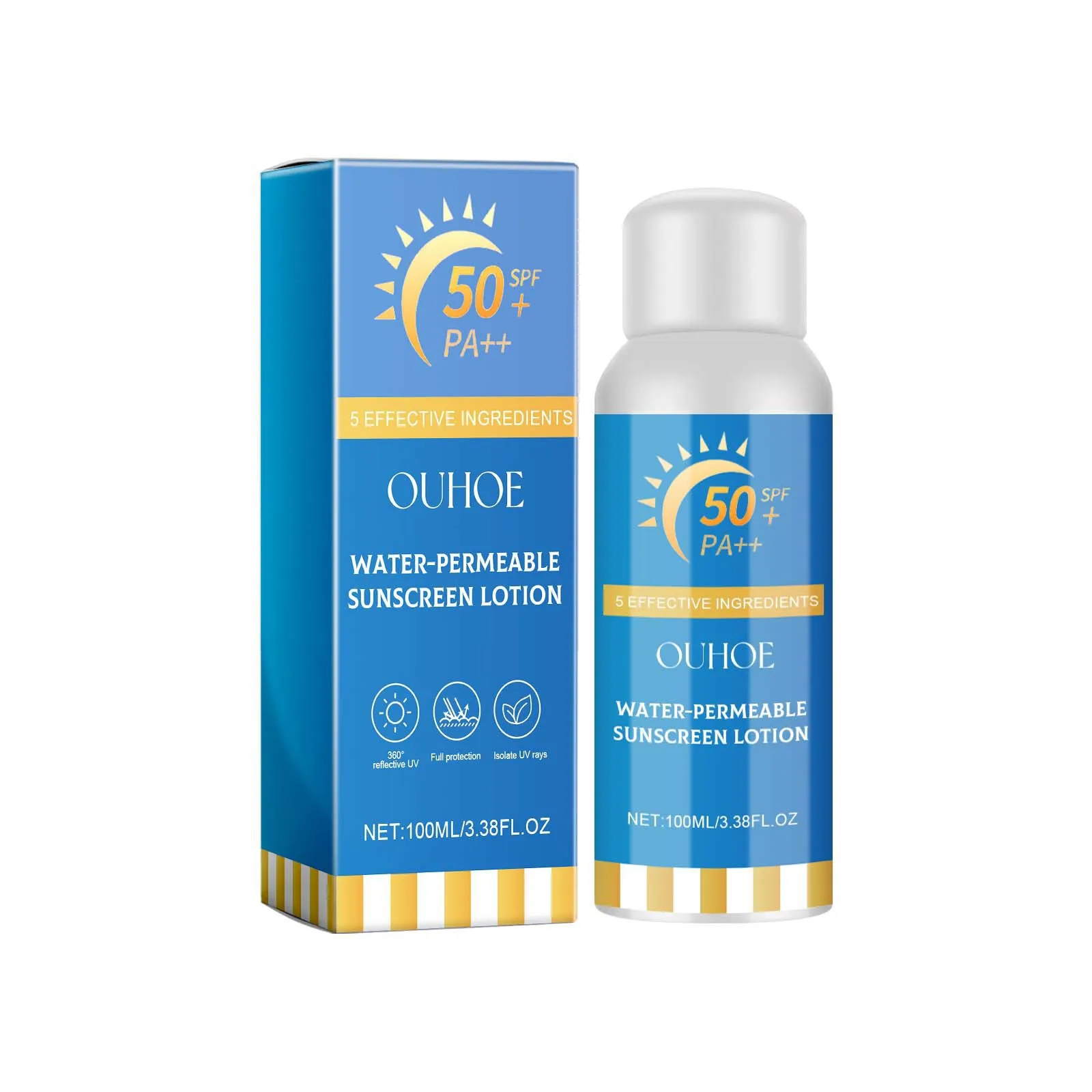 OUHOE увлажняющий стойкий УФ-защита SPF 50 Солнцезащитный спрей 100