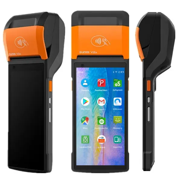 Sunmi V2s все в одном Pos-машина заказ QR-Ресторан лотерея кассы ткань Pos салон красоты