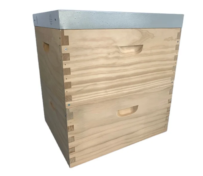 wholesale massive production wood langstroth bee hive with plastic foundation