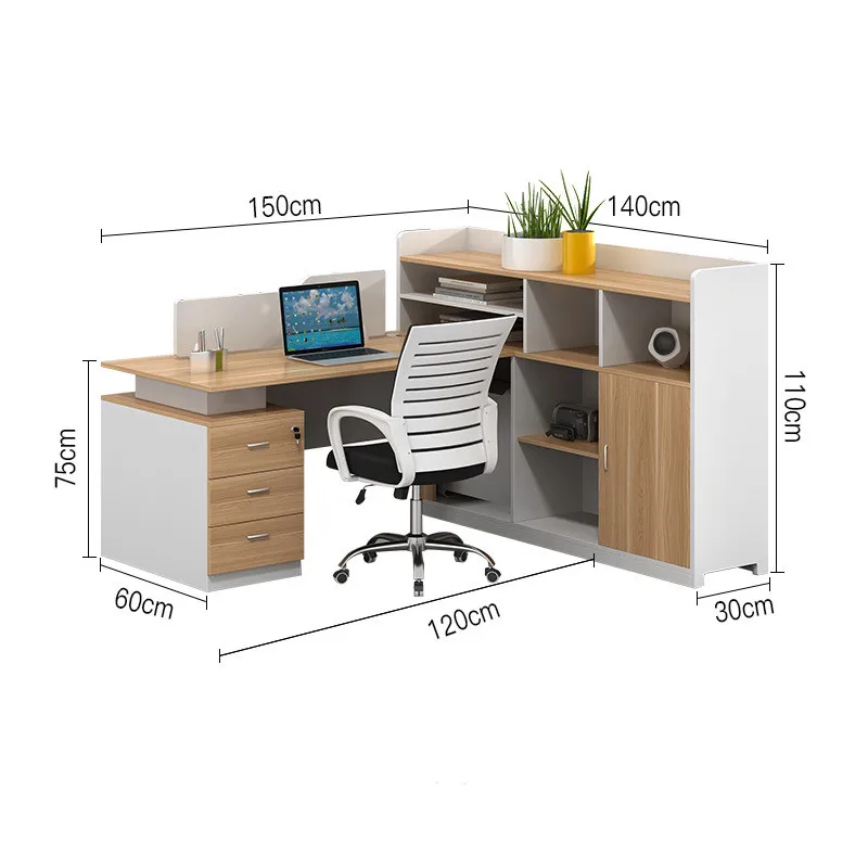 Appearance Multi Furniture Sets Open Work Space Office Desks Low Price Modern School Office Wood Office Furniture Institute