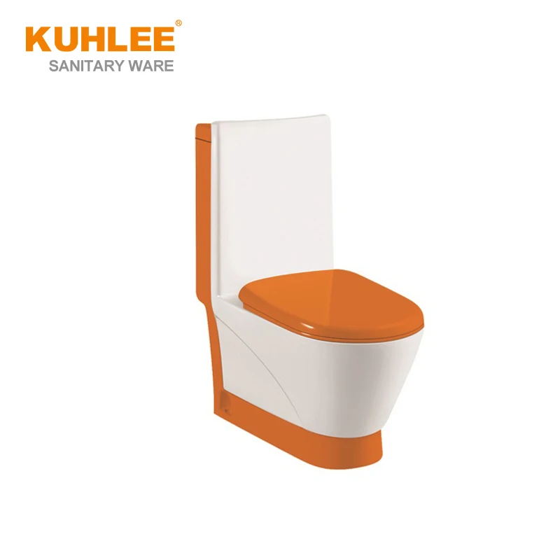 Luxury Bathroom Toilets Ceramic Washdown One Piece WC Colored Gold BLACK Toilet Bowl Water Closet