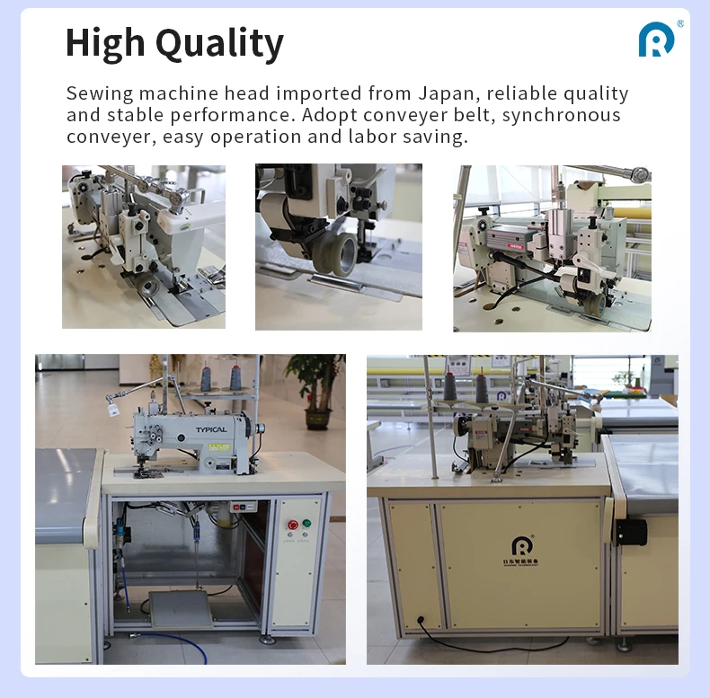 Labor-saving double needle sewing machine head S FOLD curtain sewing machine