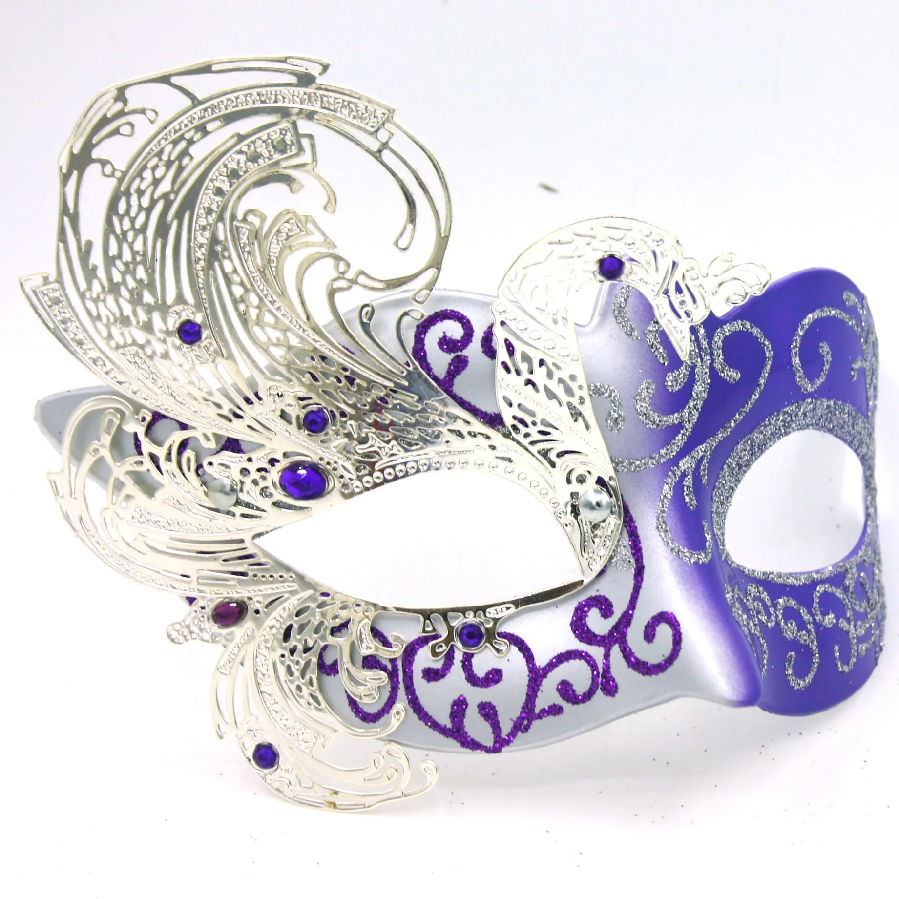 Iron Couple costume Carnival Venice Makeup Ball Mask Set Party Fashion accessory