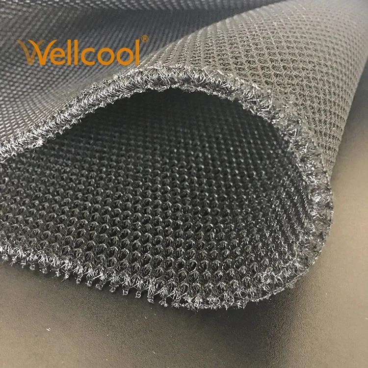 Breathable honeycomb 100% polyester 3d air spacer mesh fabric for vest