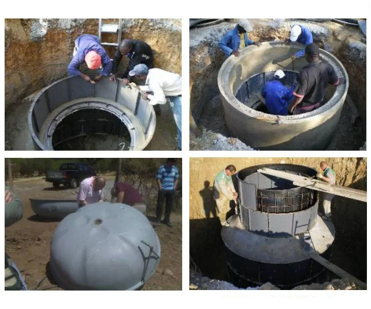 high performance home biogas plant 10m3 concrete mould bio digester tank for sale