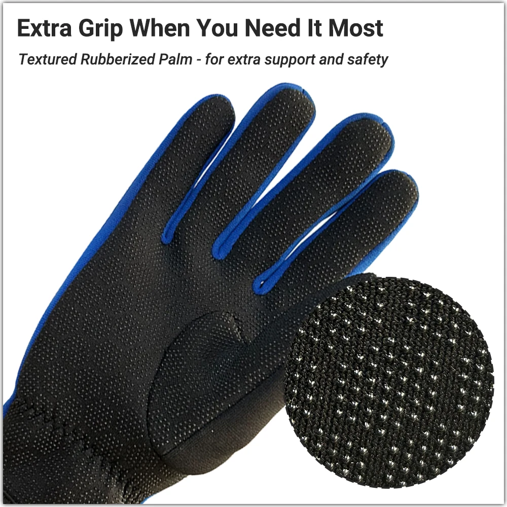 2mm Neoprene Diving Gloves for Men Women Flexible Thermal Full Finger Wetsuit Gloves for Snorkeling Kayaking