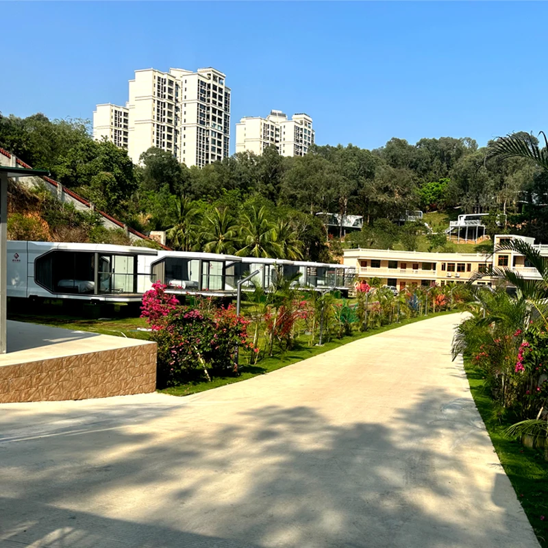 Space Capsule Mobile Home House Bed Hotel Cabin Prefabricated Modular Container Small Capsule Room With Kitchen And Bathroom