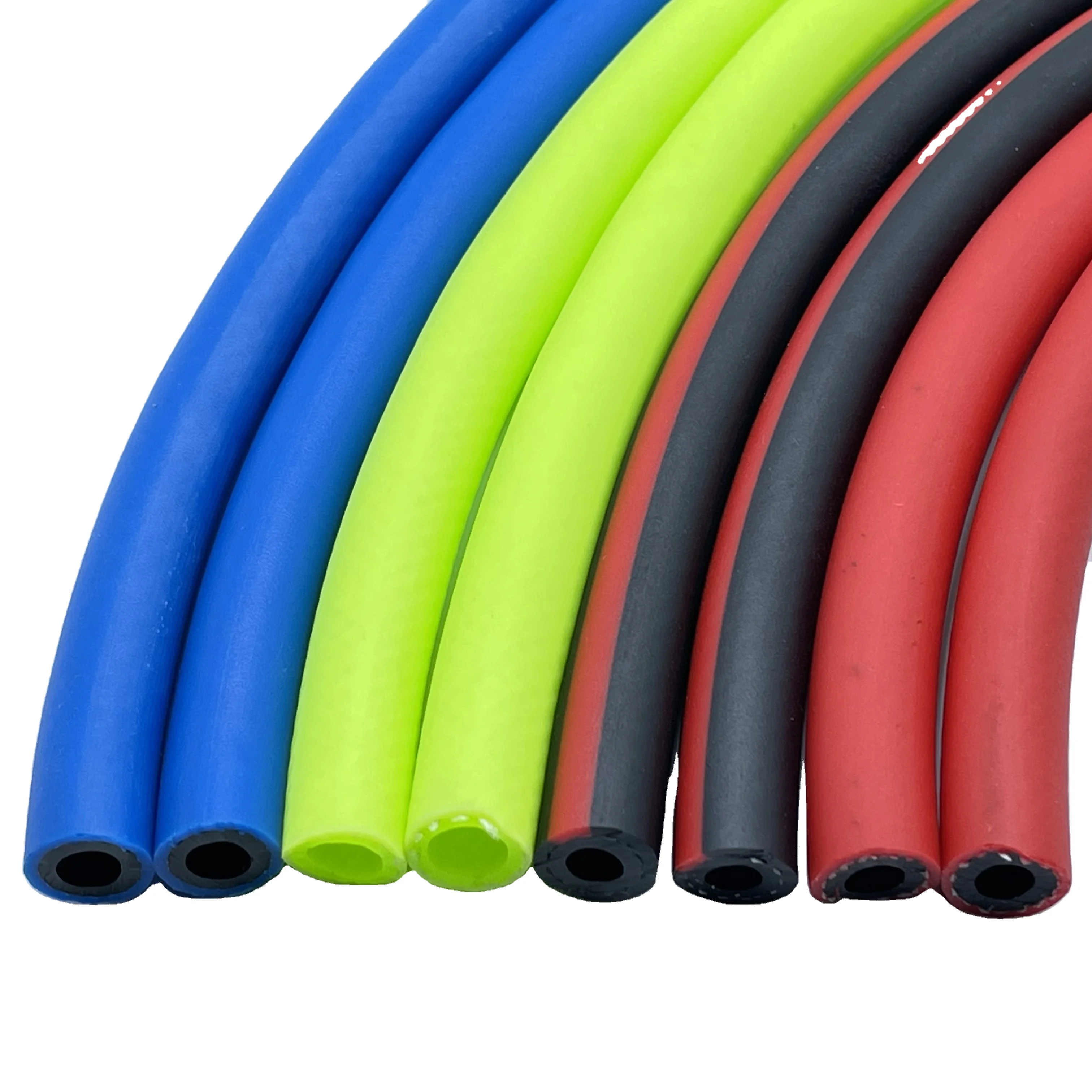 Flexible Reinforced Hose pipe Tubing PVC Fiber Braided Air Hose With High Quality