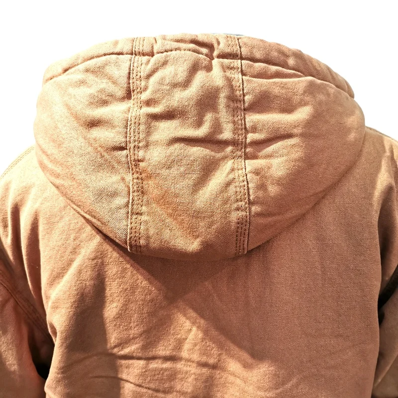 OEM ODM Hot Sale Heavy Duty 12oz Duck Canvas Fabric Men Heavy Insulated Jacket Work Canvas Jacket